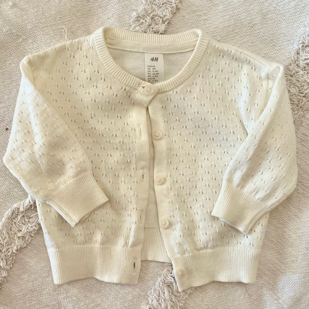 H&M Kids Cream Knit Cardigan